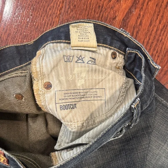 7 For All Mankind Distressed Bootcut Jeans - Picture 5 of 6